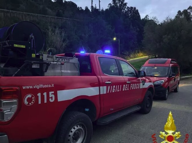 A firefighter in Sardinia arrived at a crash scene only to find his son dead inside the wreck. Omar Masia, 25, died instantly after the car plunged off a bridge into a riverbed.