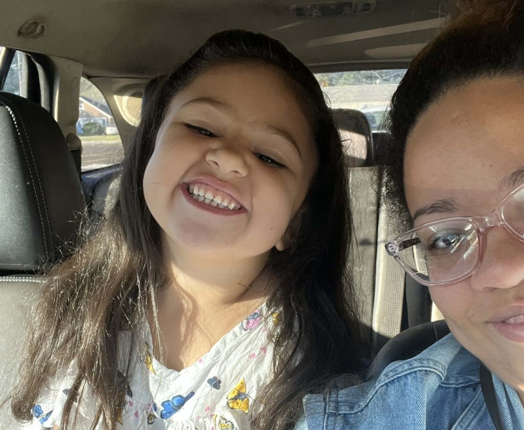 A brave mum fought off a pit bull with a plant pot after it mauled her four-year-old daughter leaving the child with severe facial injuries and lasting trauma.