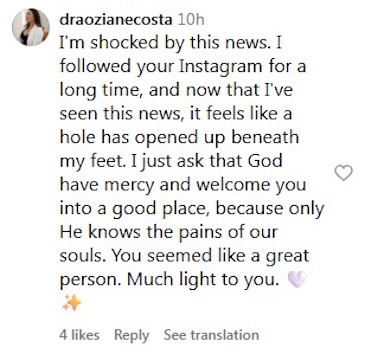 Social media comment on the post of Brazilian influencer and councillor Fernanda Maroca, 30, was found dead at her home in Lago Verde. Authorities declared three days of mourning as police investigate her death.