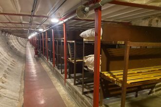 London’s Clapham South shelter, built 36.5m underground during WWII to protect 8,000 people, now serves as a tour site after years housing evacuees, migrants and soldiers.