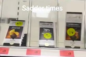 Shoppers stunned as Sainsbury’s locks £3 Lindt chocolate bars and washing pods in security boxes amid rising shoplifting and cost of living pressures sparking debate.
