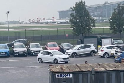 Europcar staff were caught on camera speeding and spinning cars in a Heathrow car park, prompting outrage and an apology from the company, which has since suspended those involved.