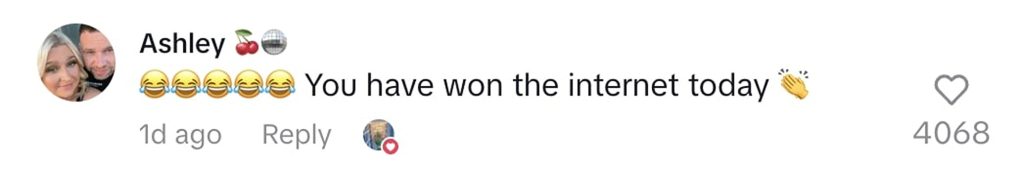 Social media comment on the post of A woman who lost two stone on Mounjaro went viral after dressing up as the weight loss jab for Halloween creating a hilarious DIY costume that wowed millions online.