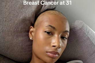 Claire Meitinger, 32, was misdiagnosed with eczema before pushing for more tests that revealed stage one breast cancer, now urging others to trust their instincts and speak up.