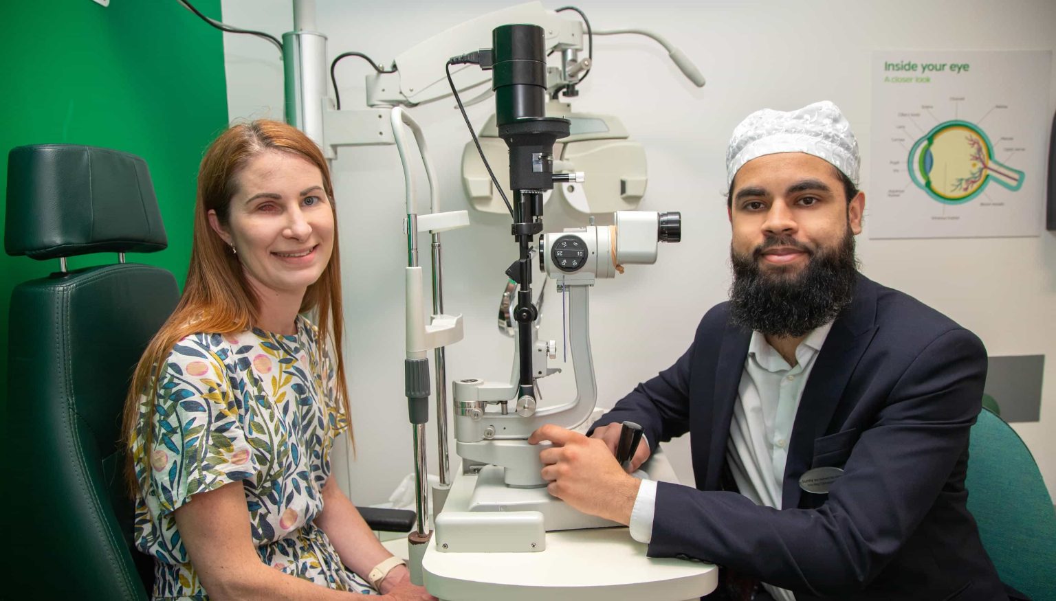 A mum from Alton had her eye removed after a trainee optician at Specsavers spotted a rare ocular melanoma during a routine test, saving her life with early detection.