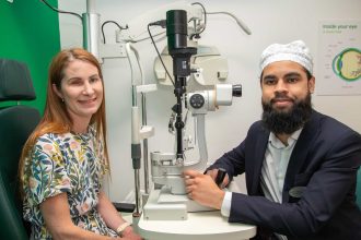 A mum from Alton had her eye removed after a trainee optician at Specsavers spotted a rare ocular melanoma during a routine test, saving her life with early detection.