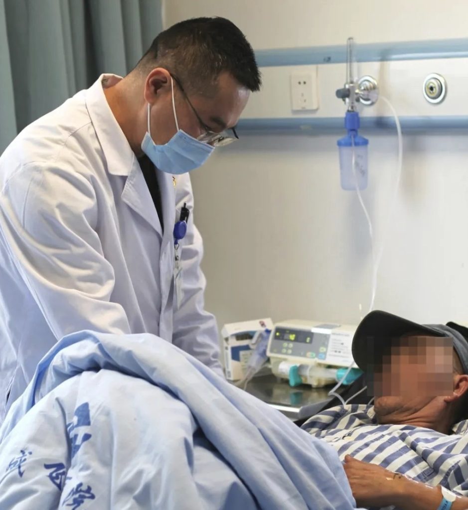 Chinese doctors remove a cigarette lighter swallowed 30 years ago using a condom after forceps failed as the patient finally sought help for pain revealing the bizarre long hidden object.