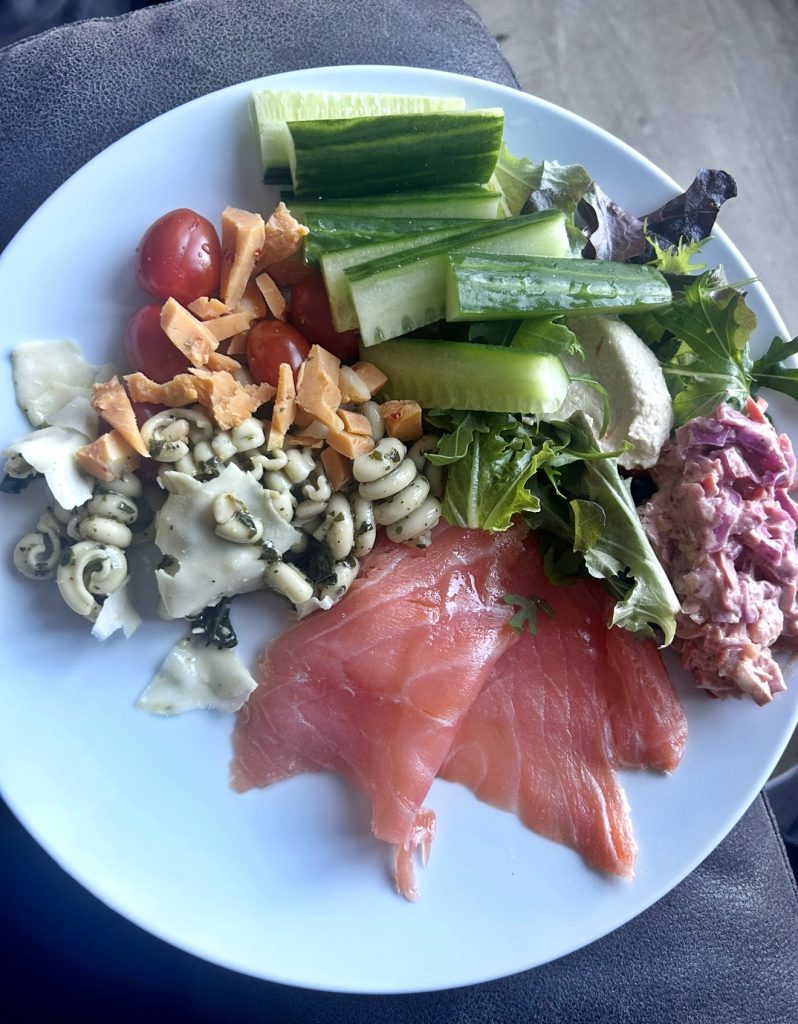 Charmaine Hines' food now afte weight loss jabs.