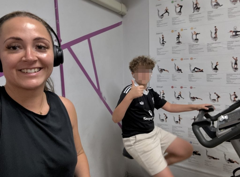 Charmaine Hines in the gym after using weight loss jabs