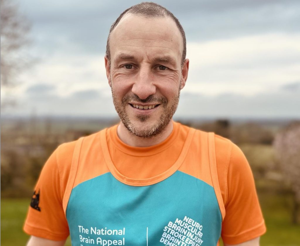 George Wade before runing a Marathon for charity