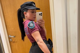 Police officer under investigation after posting racy uniform videos online as the Buenos Aires cop faces suspension and scrutiny over suggestive content shared on social media.