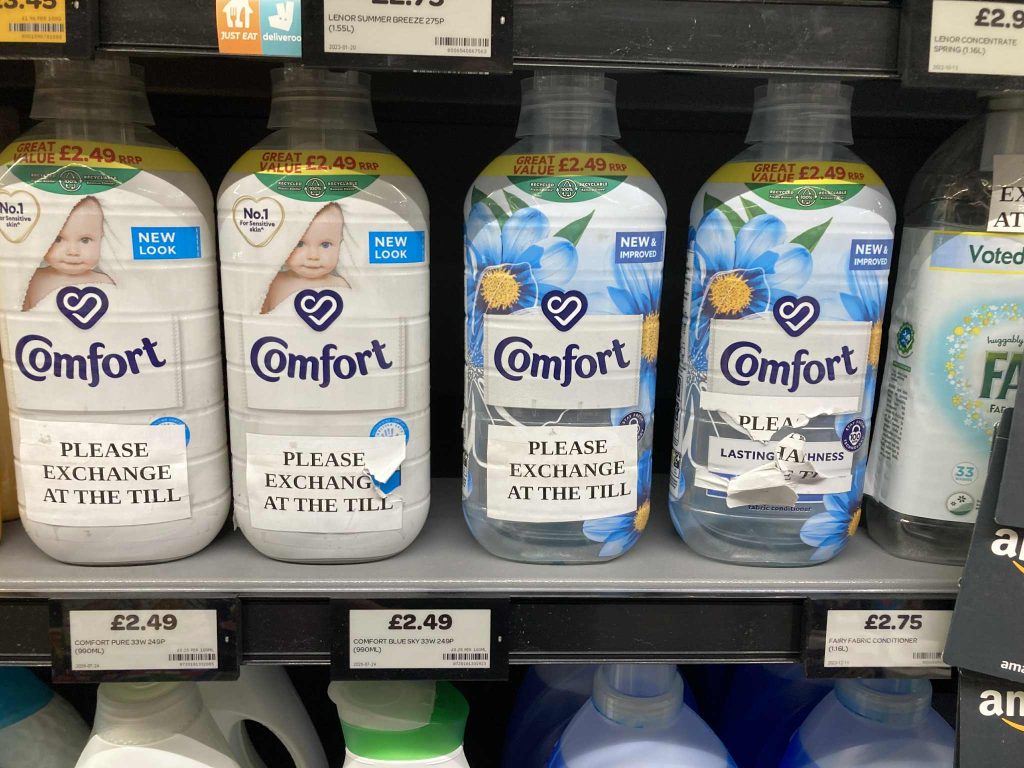 Spar forced to use empty bottles to stop detergent thefts in Burnley store. Thieves target cheap washing products as shop installs facial recognition to catch crooks.
