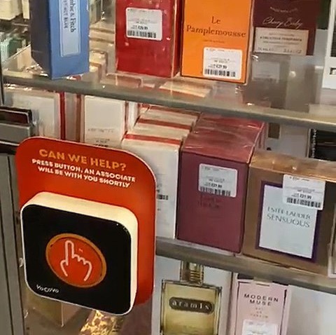 TK Maxx has locked its perfumes in cabinets ahead of Christmas to stop thefts - shoppers must now press a buzzer for staff assistance to buy scents from £19.99.