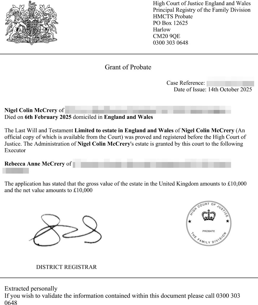 Silent Witness creator Nigel McCrery left just £10,000 in his will as documents reveal his modest estate divided between family after a remarkable career shaping iconic UK crime dramas.