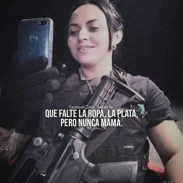 A feared Gulf Cartel hitwoman known as La Chucky was killed in a shootout with police in Mexico - five people died as officers seized guns, vests and ammunition.