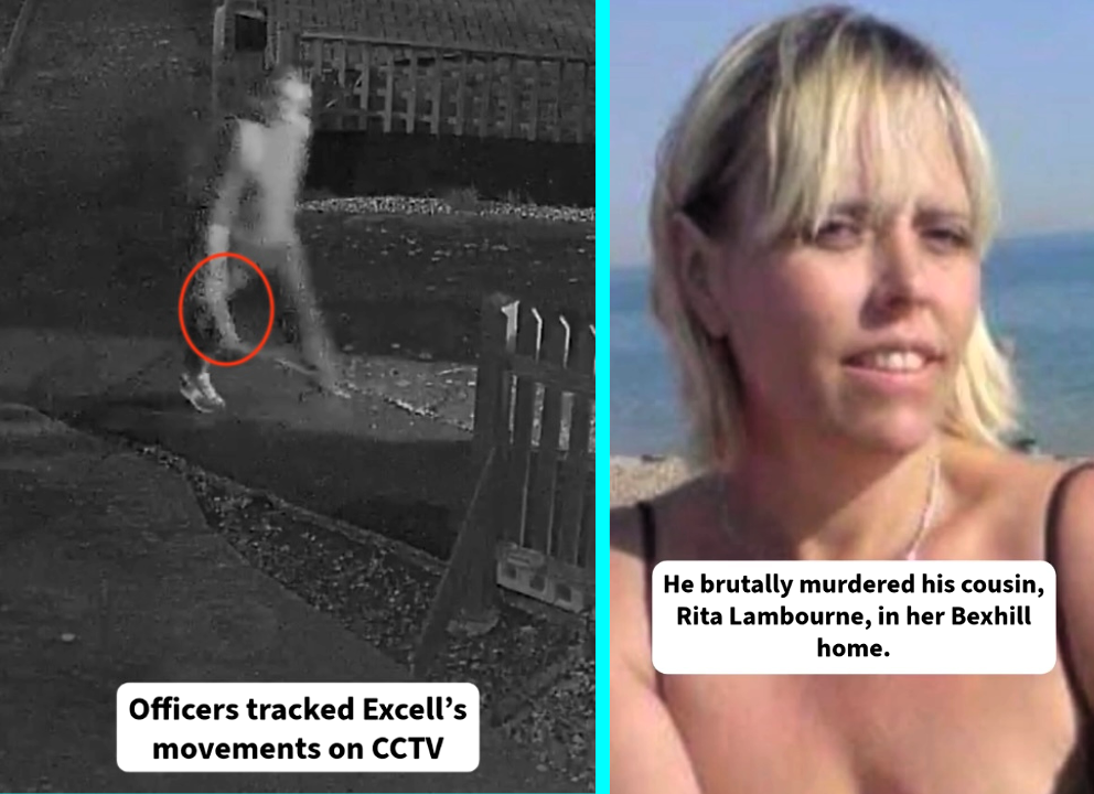 Axe killer convicted after murdering cousin in her Bexhill home chilling CCTV trail axe found in lake jury returns unanimous guilty verdict ahead of sentencing.