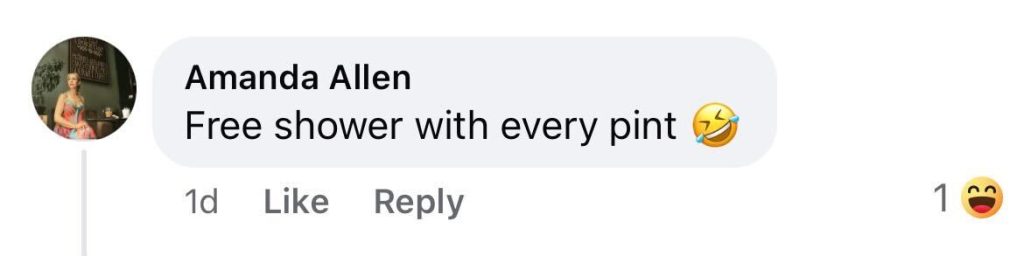 Social media comment on the post of Storm Bram sends a massive wave crashing over a coastal pub drenching beer garden drinkers and sweeping furniture as The Inn on The Beach warns visitors to enjoy the weather at their own risk.