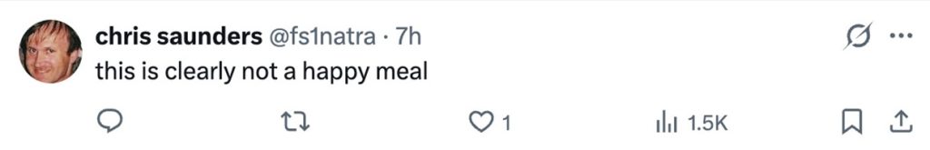 Social media comment on the post of Brave McDonalds worker confronts violent youths during chaotic attack in north London branch, shielding himself as bottles were thrown and earning praise for standing his ground.