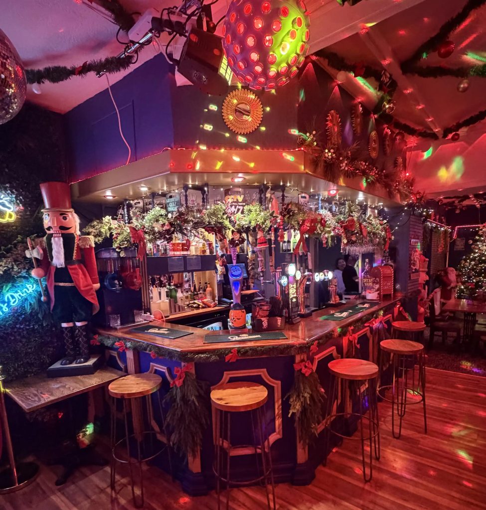 Pub owner spends £7,000 turning his South Wales boozer into a Christmas wonderland with 10,000 lights and 100 nutcrackers as locals joke it’s overboard but he says it’s all for the community.