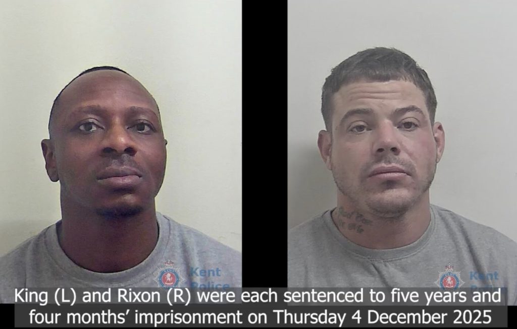 A burglar’s stare into a hidden camera exposed a months long spree as Ricky Rixon and accomplice Lorenzo King stole jewellery and cars before being caught and jailed for more than five years.
