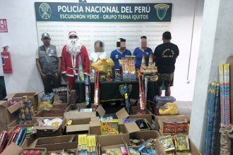 Santa-clad undercover cops in Peru busted illegal fireworks and drug gangs in Christmas crackdowns, seizing 75,000 fireworks, cocaine, and arresting multiple suspects across Iquitos operations.