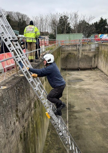 A fox trapped in a 25ft deep storm tank was rescued by firefighters and animal experts using a long grabber, suffering only worn claws from attempting to escape overnight before being released.