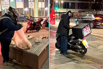 Tesco praised for leaving food for homeless near Plaistow Tube but kindness sparks backlash after delivery courier allegedly helps himself shocking locals and igniting debate online.