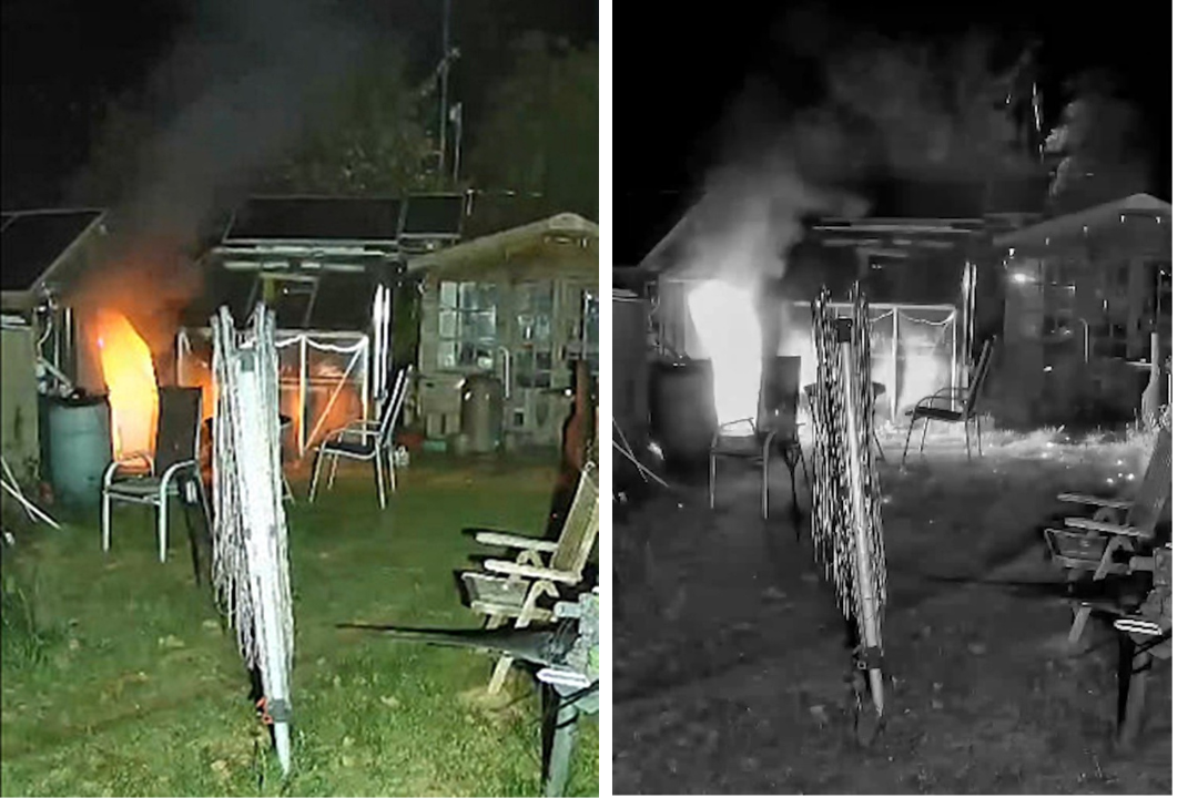 Garden shed blown apart after e-bike battery explodes while charging overnight as firefighters warn lithium ion batteries pose serious fire risks to homes and lives.