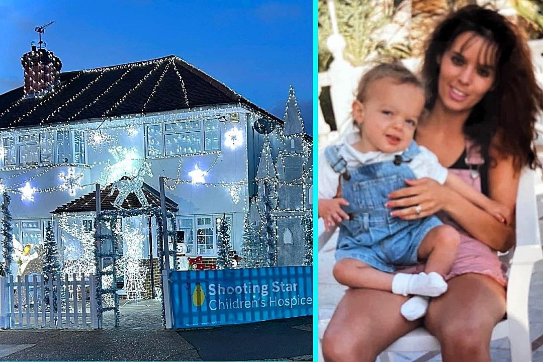 Heartbroken parents switch on Christmas lights for final time after 20 year tribute to son who died aged four- ending beloved display that rais thousands for charity now.
