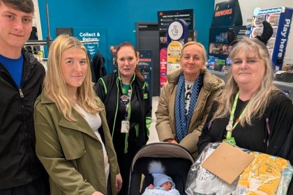 Mum to be has waters break in Asda sparking a whirlwind day that ends with baby Romies safe arrival as staff rush to help and later welcome the family back with a heartfelt hamper.