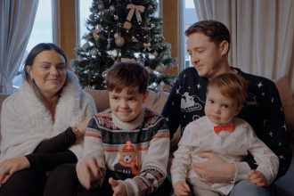 Mum told her baby might not survive after devastating diagnosis celebrates thriving little boy defying odds as family finds hope support and joy this Christmas together..