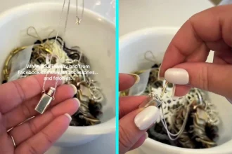 A student buying a mystery jewellery bundle on Facebook found a silver bottle necklace containing suspected drug residue, though viewers insisted it was actually designed to hold perfume.
