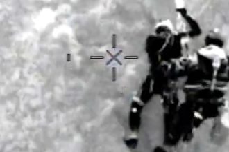 Two climbers rescued from a 200 foot cliff in Anglesey after equipment failure left one dangling and one stranded as Coastguard teams raced in using ropes lifeboats and night vision support.