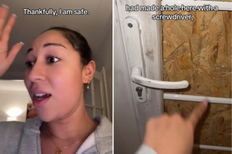 Woman warns Brits to stay safe after leaving keys in door led to burglary, smashed entry and stolen vintage designer bag- a viral reminder to lock up this Christmas now!.