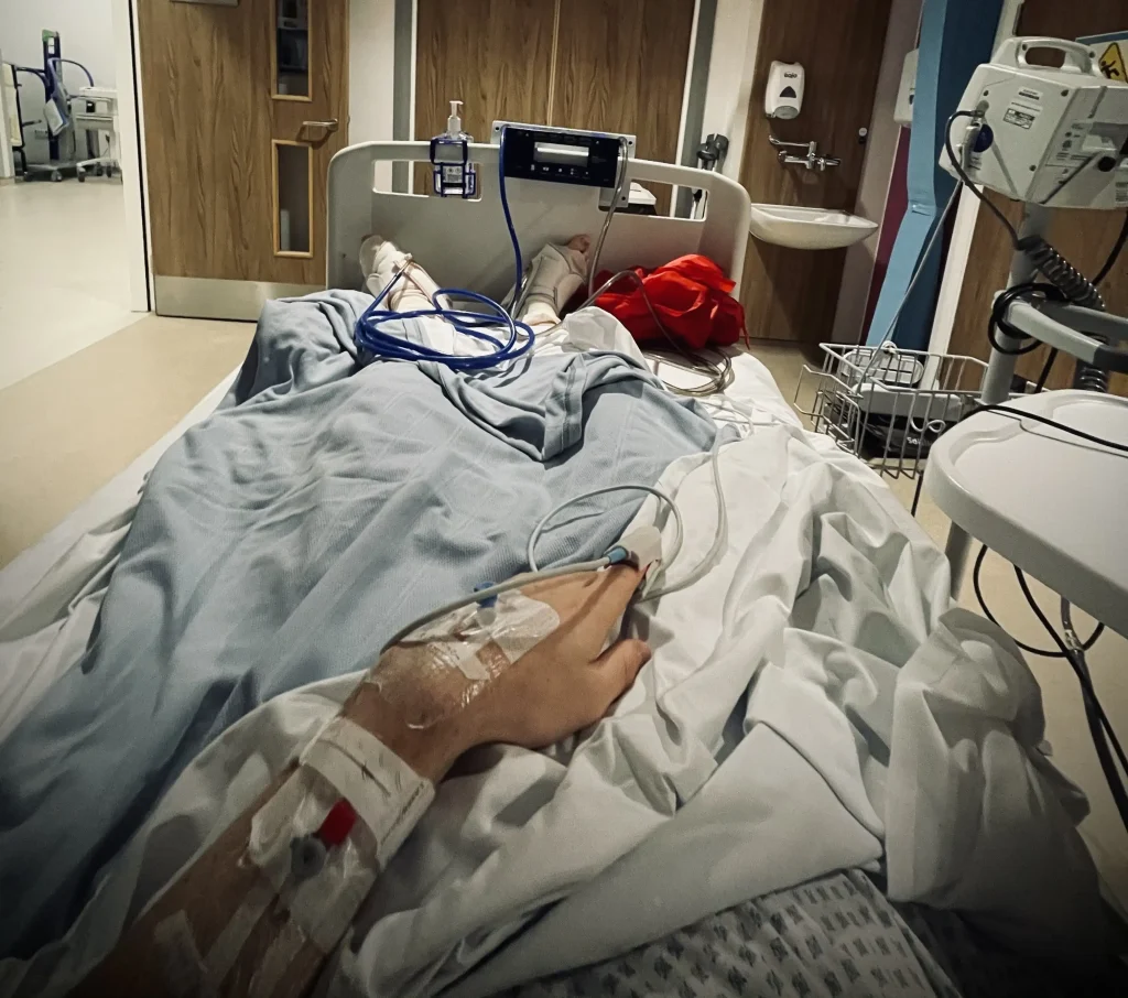 Man diagnosed with rare bone condition after cancer scare rebuilds life learns to walk then runs ultras with titanium rod proving grit resilience and gratitude every mile.