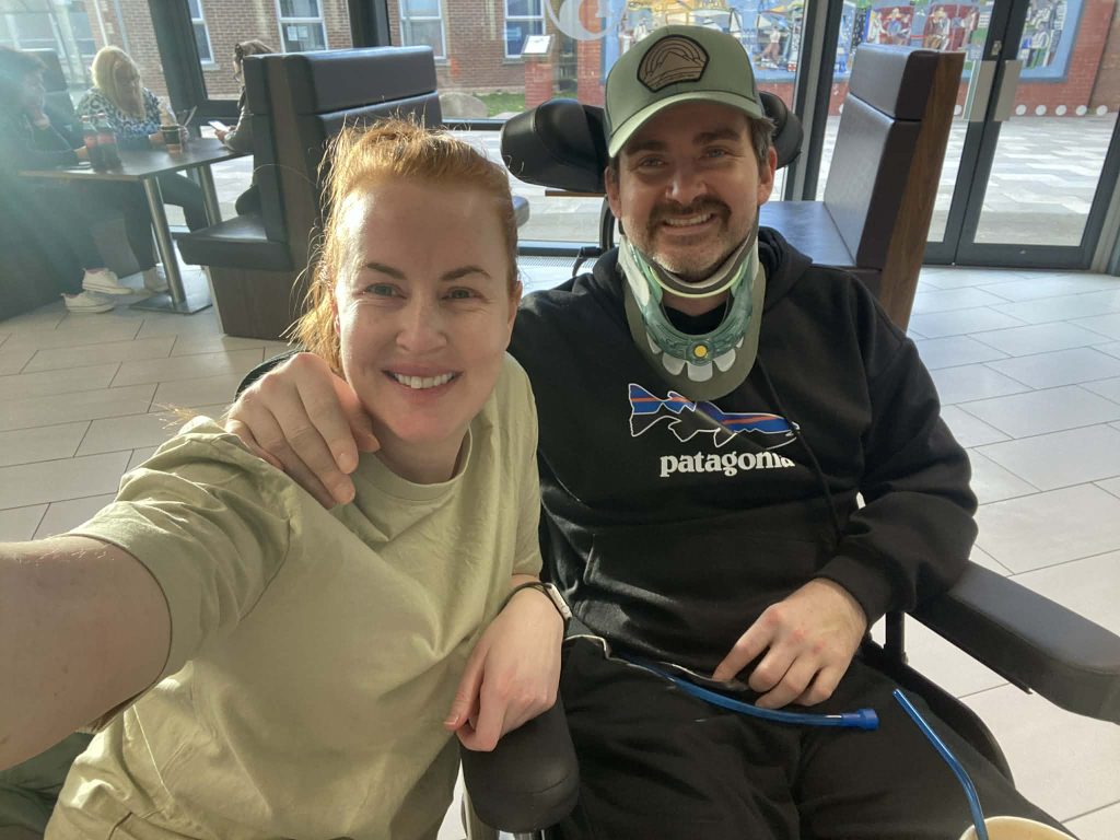 British man Dan Richards walks again using AI robot suit after breaking his neck in New Year's Eve wave dive left him paralysed and told he'd be bed-bound for life.