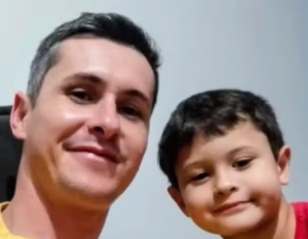 Brazilian father Jeremias Machado Ribeiro and son Bernardo drowned after he saved his eldest child from a river on Christmas Day but lost strength in the current.