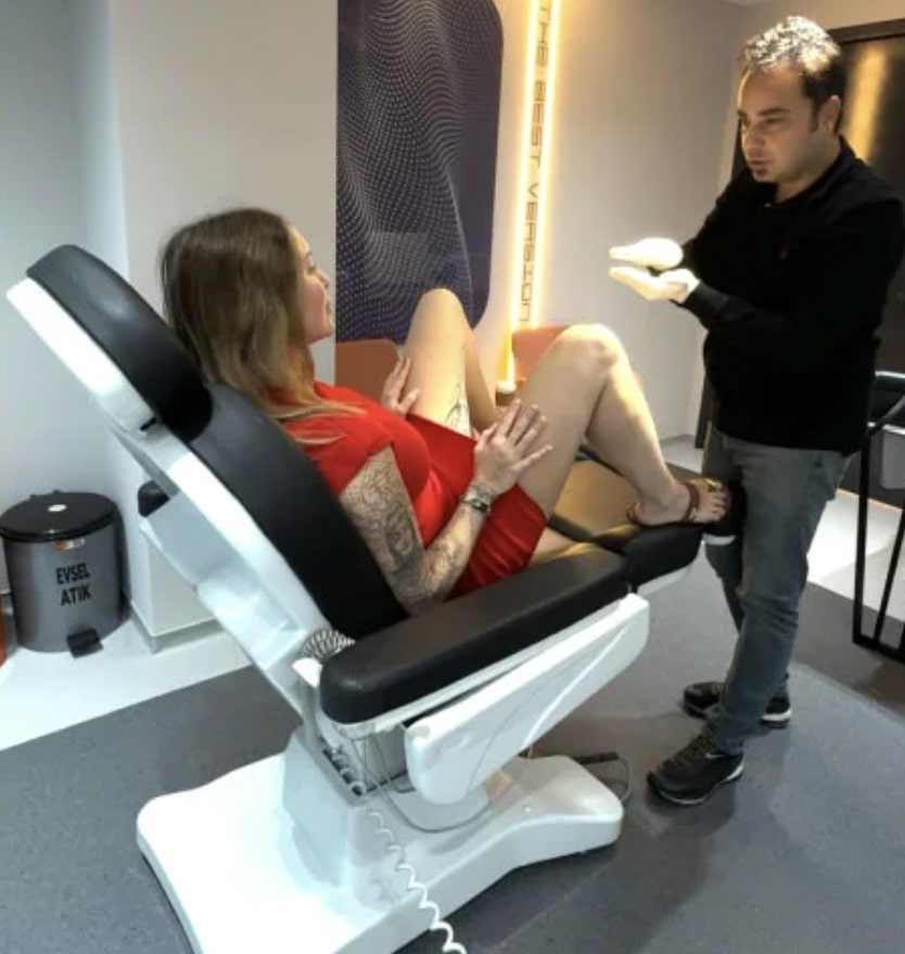 Model Tracy Kiss, 38, from Buckinghamshire spent £25,500 on labiaplasty, vaginoplasty and stress incontinence surgery in Turkey, saying she feels like a woman reborn after reversing childbirth effects.