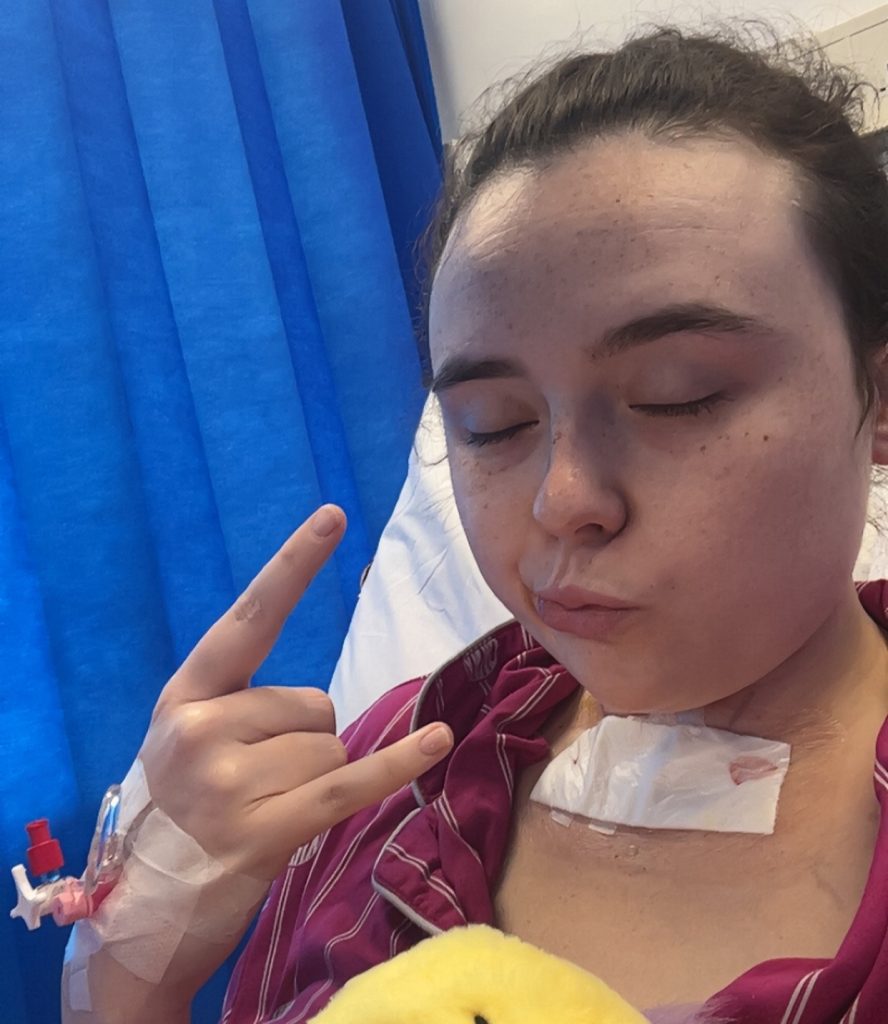 Woman reveals ordeal after being fobbed off by doctors who said her excruciating pain was normal. Hannah Sheridan's life is now on the line after thyroid cancer diagnosis.
