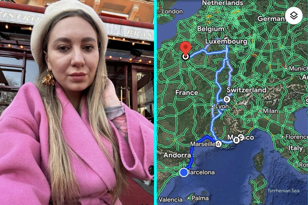 Travel influencer Karolina Wachowicz, 35, proves sexist doubters wrong by driving through six European countries in just seven days in her old VW Polo from Barcelona.