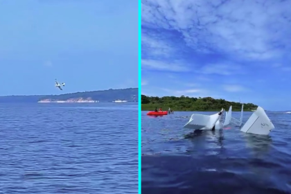 Two men miraculously survived with minor injuries after their seaplane crashed nose-first into Rio Negro near Manaus, Brazil, rescued by jet skier Fernando Araujo who witnessed the crash.