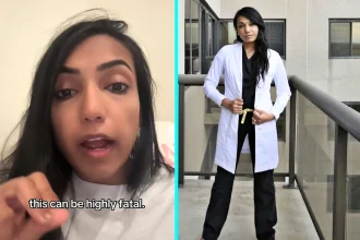 Lung doctor warns vapers to stay away from pets while using e-cigarettes. Dr Neena Chandrasekaran explains nicotine is highly toxic causing seizures, tremors and death.