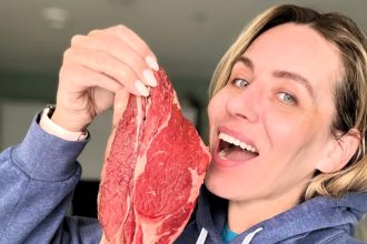 Former vegan Laura Sliazaite, 41, from London now eats only meat, fish, eggs and butter for 2.5 years, claiming huge health benefits despite critics saying she'd die.