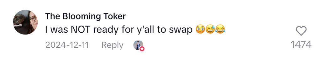 Social media comment on the post of Woman paralyzed from neck down after freak skiing accident shares satirical videos. Rebecca Koltun, 26, broke her neck on the slopes and now uses humor to cope.