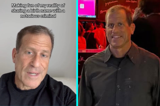 Man named Jeffrey Epstein becomes stand-up comedian making jokes about sharing name with infamous criminal - viral video gets 4.2 million views, clean material.