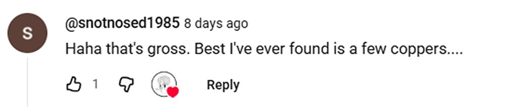 Social media comment on the post of Man finds sex toy in £3 jumble sale bag from Greenmount, Bury and starts retching. Nathan Taggart, 40, now trying to return it to mystery owner discreetly.