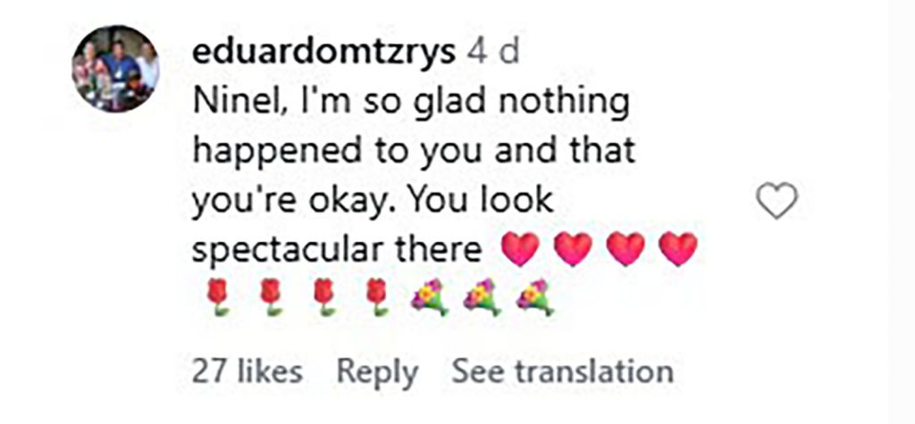 Social media comment on the post of A Mexican beauty queen got a shocking surprise when a low-hanging power cable zapped her on the head mid-dance at a carnival - but carried on performing like a true professional.