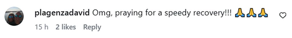 Social media comment on the post of Shocking bodycam footage captures moment police officer is hit by car at intersection in New York - State Trooper Bailey Martin survived with only minor injuries from the crash.