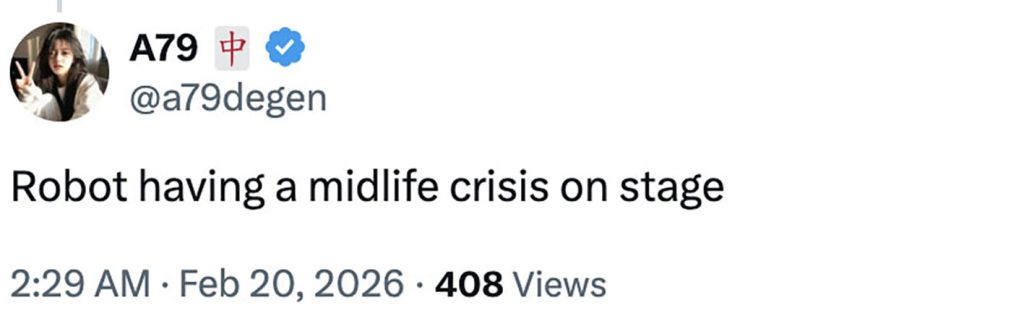 Social media comment on the post of A Michael Jackson-inspired dancing robot stole the show for all the wrong reasons after malfunctioning mid-routine in China - flailing wildly, face-planting, and kicking a staff member in the face.