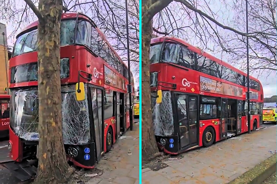 Double-decker bus smashes into tree on Old Kent Road leaving eight passengers in hospital - latest in a worrying spike of bus crashes across London raising commuter concerns.